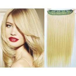 Clip in REMY vlasový pás 40cm rovný - prírodná blond