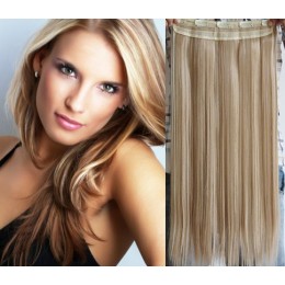 Clip in REMY vlasový pás 63cm rovný - prírodná / svetlejšie blond