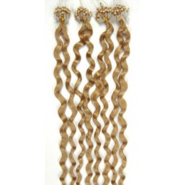 Vlasy pre metódu Micro Ring / Easy Loop / Easy Ring 50cm kučeravé - prírodná blond